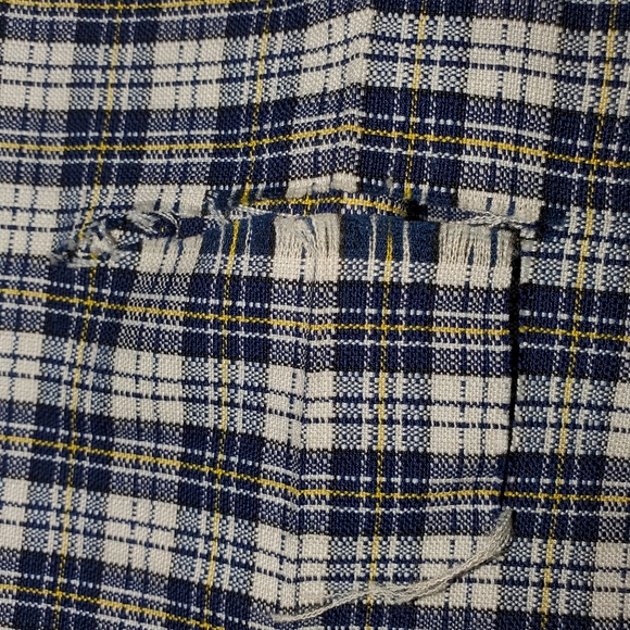 Levi's Gentleman's Jeans 1970s plaid altered pants (*with flaws) - Picture 10 of 12